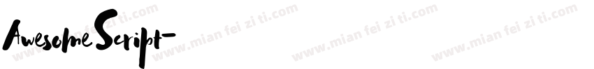 Awesome Script字体转换